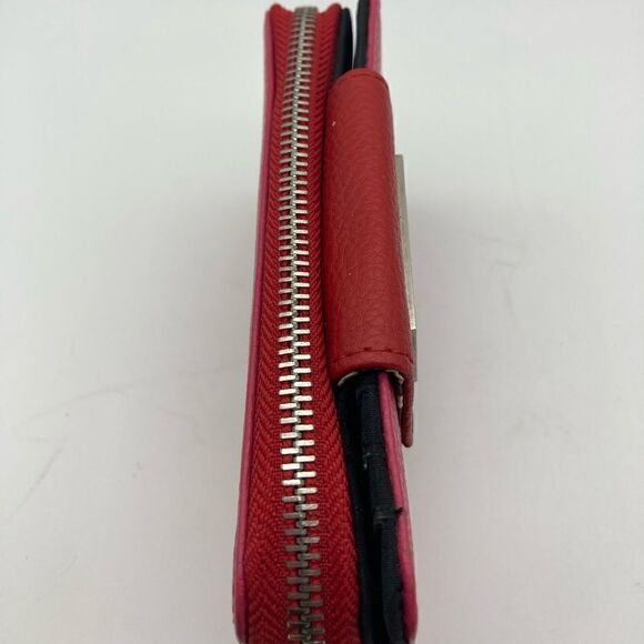 Dana Buchman  Leather Wallet Red/Pink Color - Picture 4 of 8